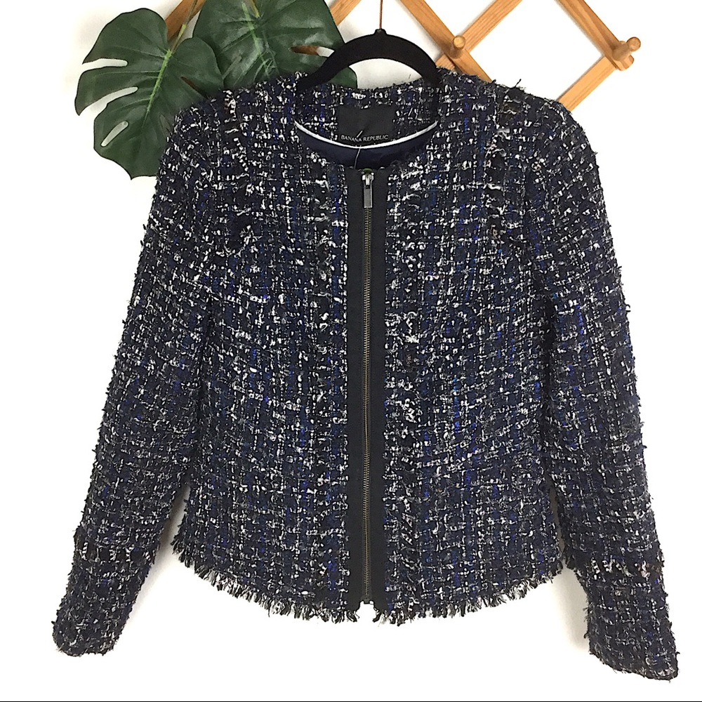 Banana Republic | Metallic Tweed Jacket NWT New